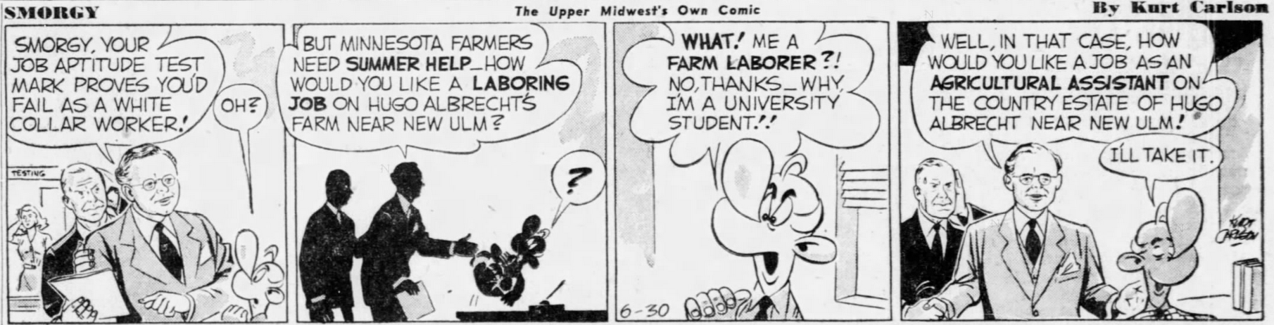 Smorgy Comic Strip by Kurt Carlson.