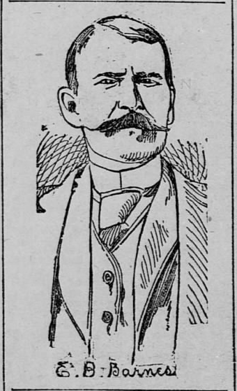 Drawing of Elbridge (E.S.) Barnes