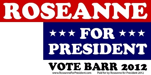 Logo for Roseanne Barr's 2012 presidential campaign