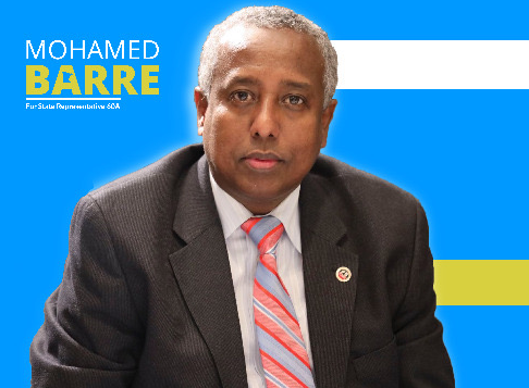 Logo for Mohamed Issa Barre's campaign for HD 60A.