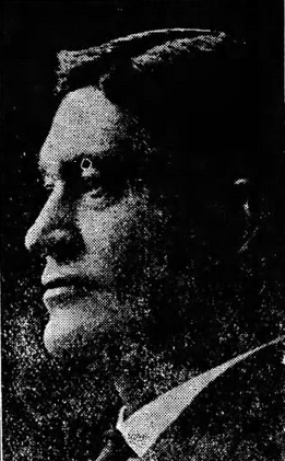 Photo of Frank M. Barton - detail from print advertisement for 1918 9th CD primary campaign.