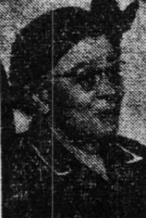 Photo of Charlotta Bass from detail of print advertisement for the 1952 Progressive presidential ticket.