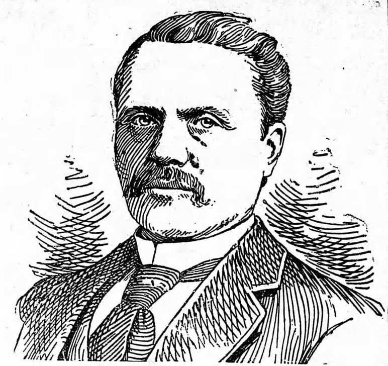 Drawing of Haldor E. Boen