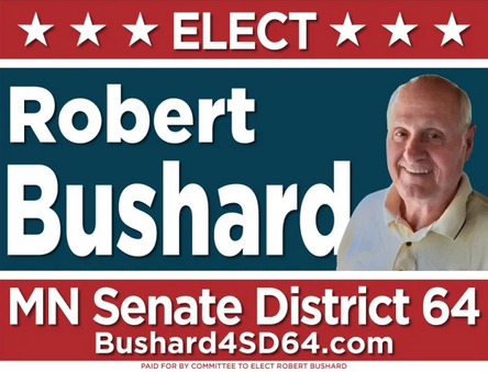 Logo for Robert Bushard's 2022 SD 64 campaign