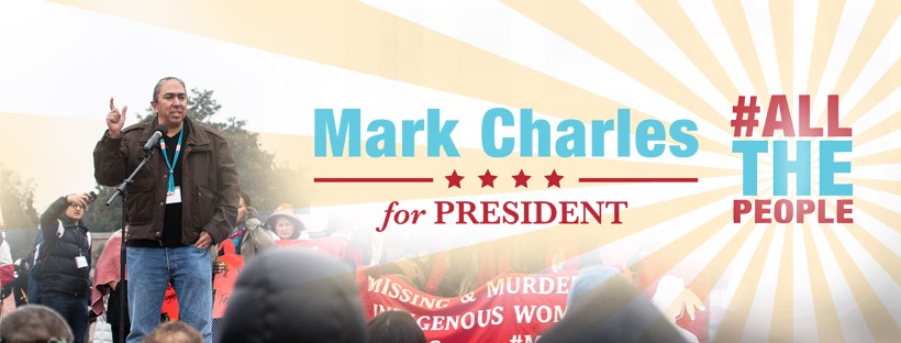 Campaign logo for Mark Charles' 2020 presidential campaign.