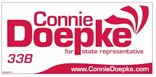 Logo for Connie Doepke's HD 33B campaign.