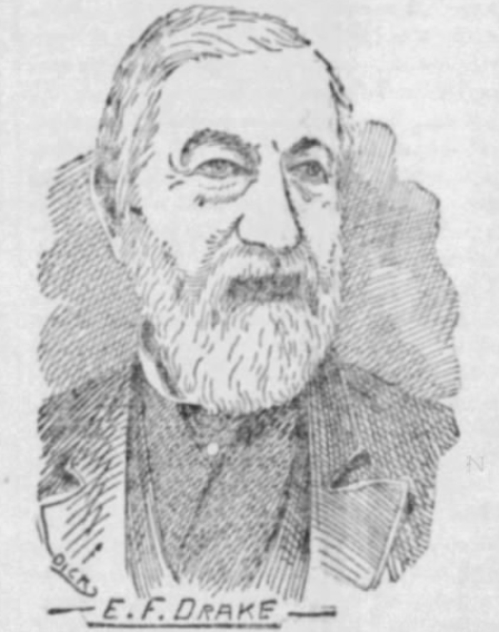 Drawing of Elias F. Drake