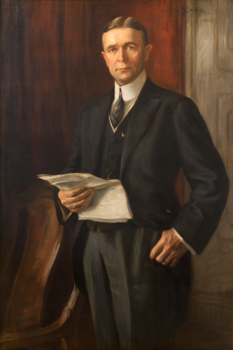 Painting of Adolph O. Eberhart