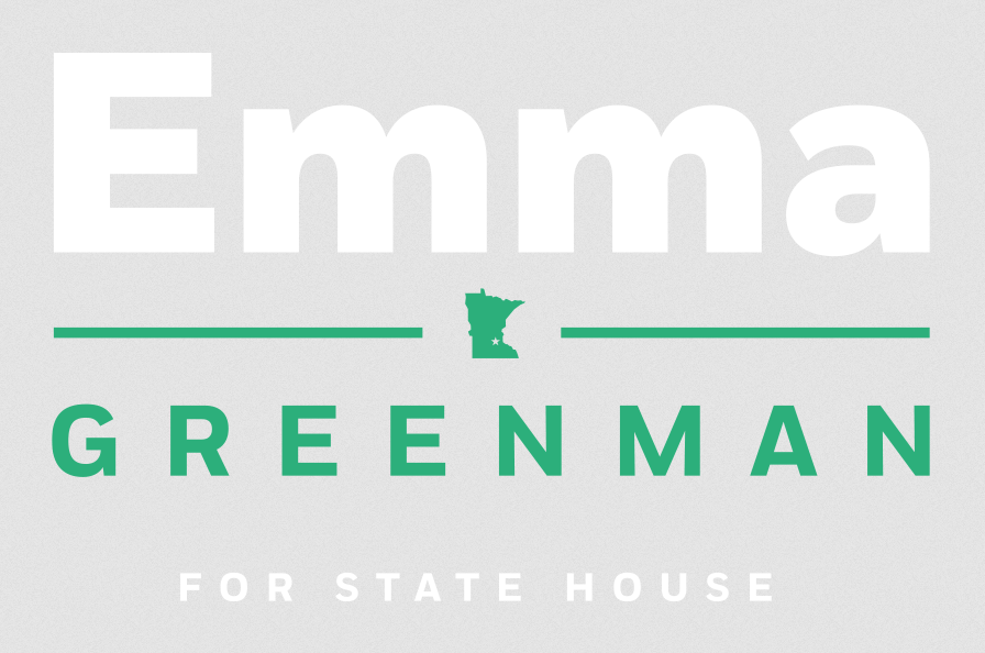 Digital logo for Emma Greenman's HD 63B campaign.