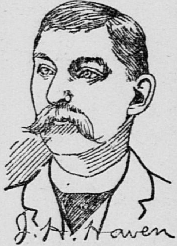 Drawing of John M. Haven
