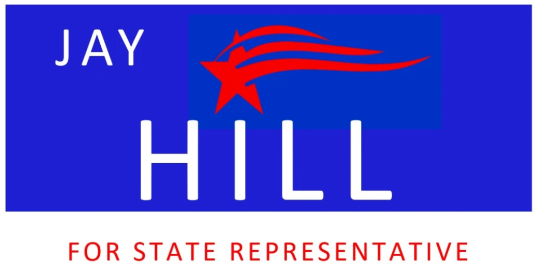 Logo for Jay Hill's 2022 HD 66B campaign.