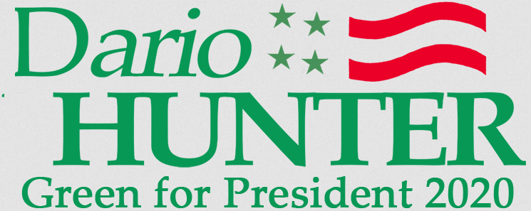 Logo for Dario Hunter's 2020 presidential campaign