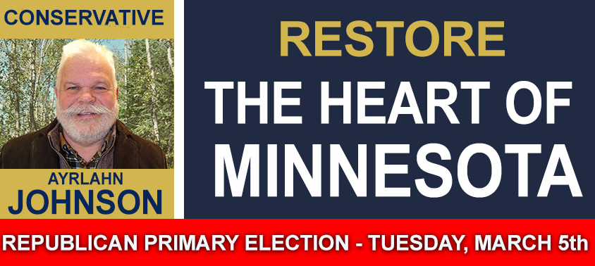 Campaign logo for Ayrlahn Johnson's 2019 HD 11B special Republican primary campaign