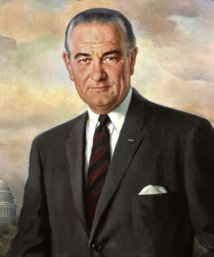 Painting of Lyndon Johnson