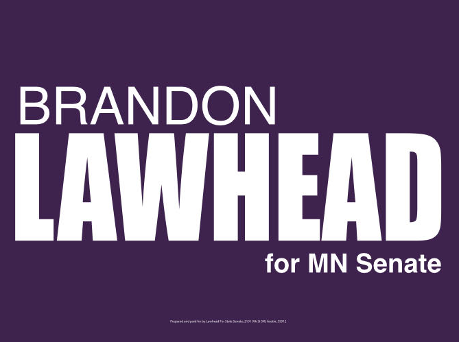 Logo for Brandon Lawhead's 2022 SD 23 campaign.