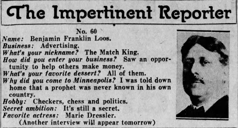 Profile of Benjamin F. Loos