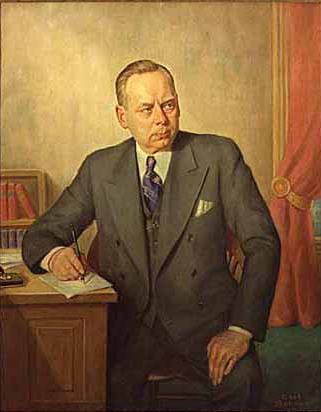 Painting of Hjalmar Petersen