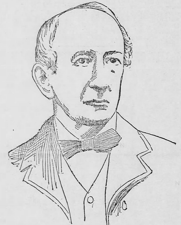 Drawing of Henry M. Rice