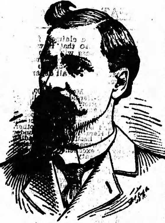 Drawing of Charles F. Staples