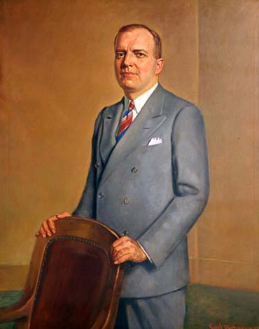 Painting of Harold Stassen