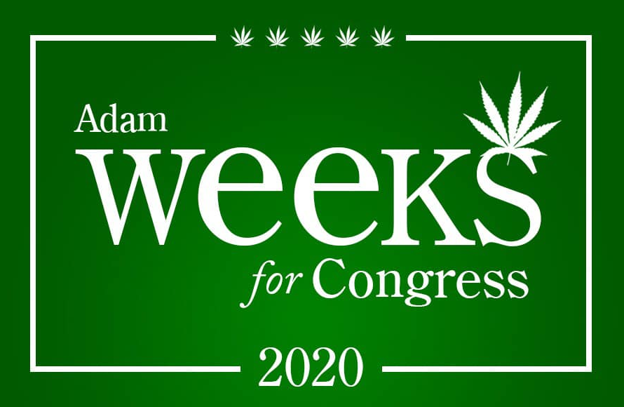 Logo for Adam Charles Weeks' 2020 CD 01 campaign