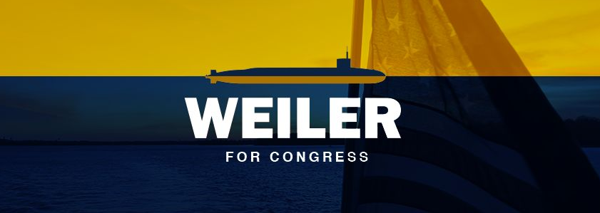 Logo for Tom Weiler's 2022 CD 03 campaign