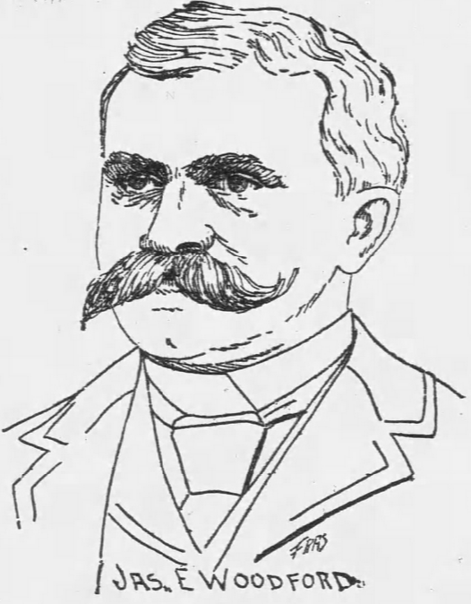 Drawing of James E. Woodford